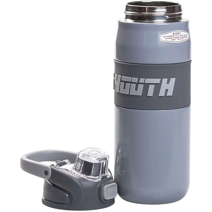 Термос спортивный TO YOUTH 680 мл с мундштуком, серый Yiwu HP-14-54G - фото 3