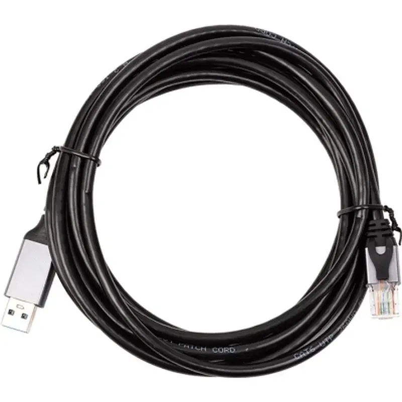 Дата кабель USB AM to RJ45 Ethernet 3.0m CAT6 UTP PowerPlant (CA914999) - фото 2