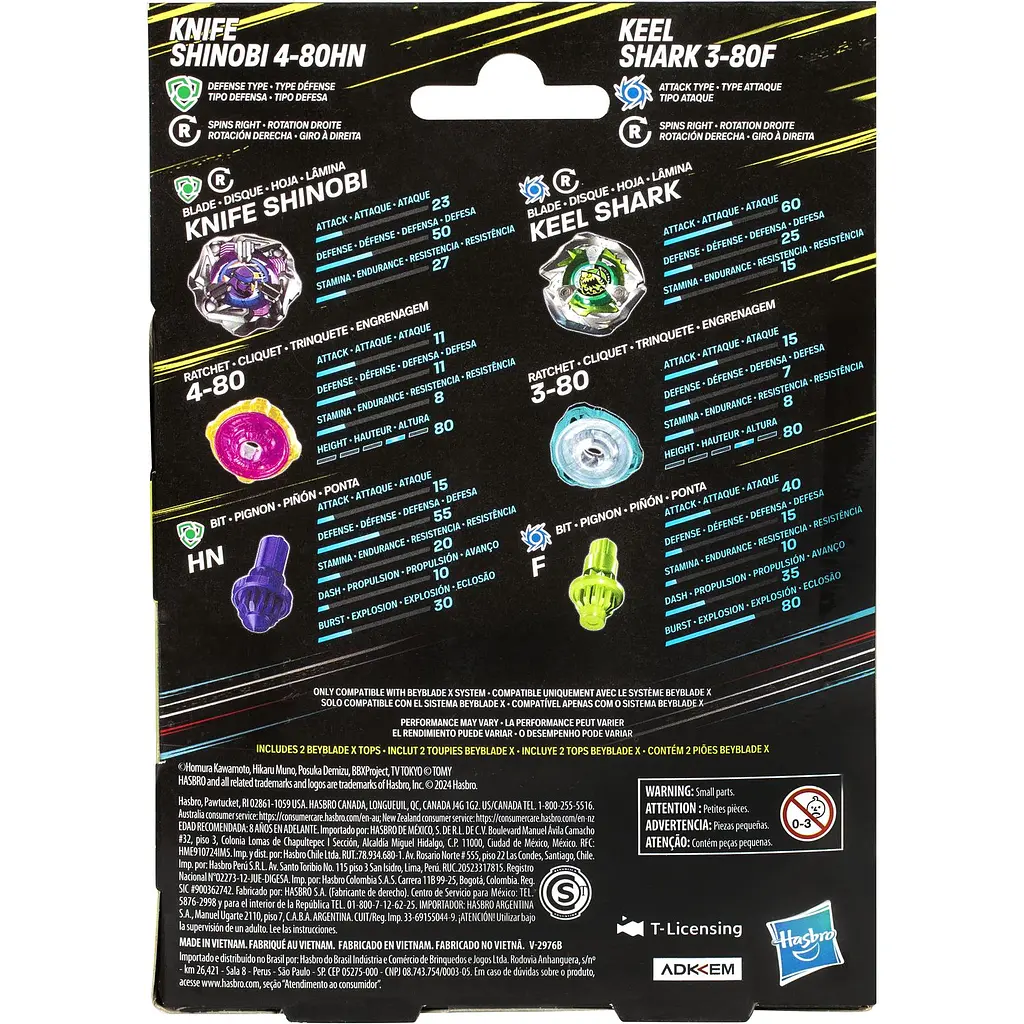Набор игрушечный Hasbro Beyblade X Dual Pack Set из двух волчков (F9586_G0190) - фото 4