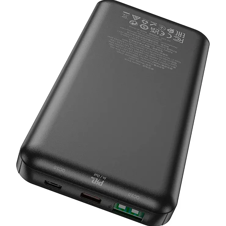 Зовнішній акумулятор Hoco J102 Cool Figure 10000mAh 20W Black [101320] - фото 3