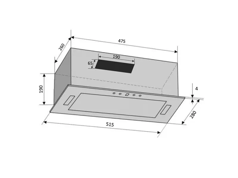 Витяжка VENTOLUX PUNTO 52 BG (800) KN - фото 4