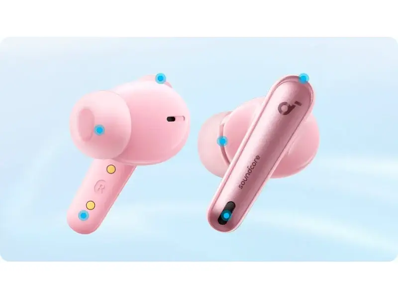 Навушники TWS ANKER SoundCore Liberty 4 NC Pastel Pink (A3947G51) - фото 10