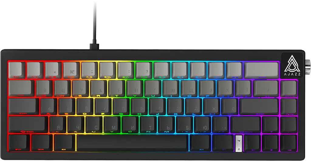 Клавіатура Ajazz AK650 Day Dream Switch Gradient Чорний USB-C (AK650-DD-BG) - фото 2