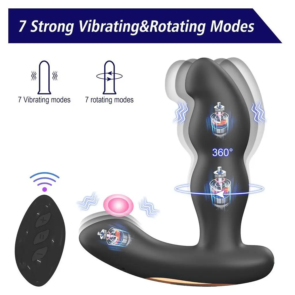 Масажер простати з вібрацією Erospace Mens Play Prostate Massager B12 - фото 8