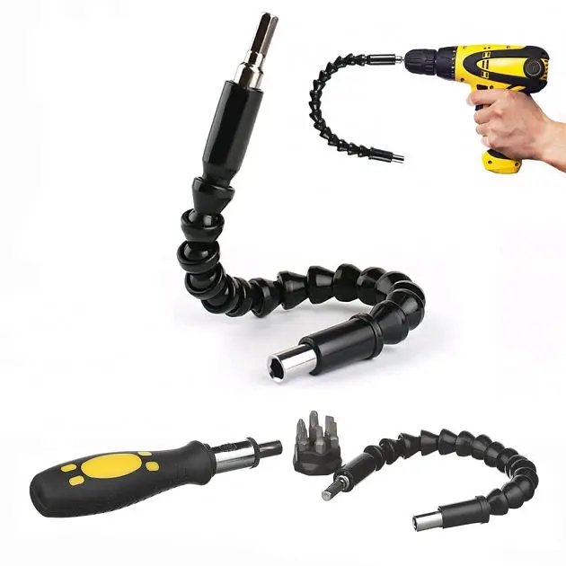 Гнучка викрутка універсальна з тріскачкою та змінними насадками 6 шт Snake Bit TOOL - фото 2