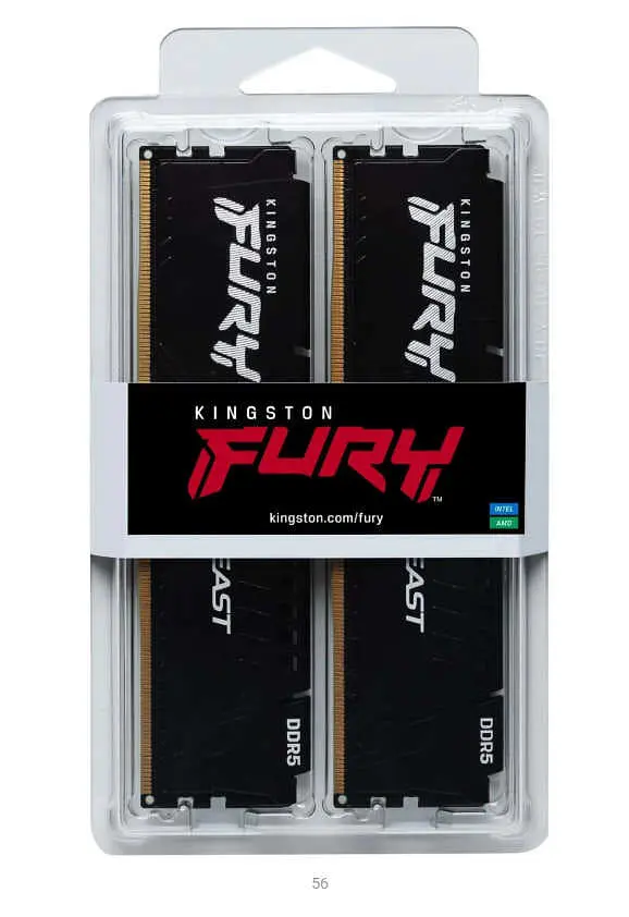 Оперативна пам'ять Kingston FURY 64 GB (2x32GB) DDR5 5200 MHz Beast Black EXPO (KF552C36BBEK2-64) - фото 4