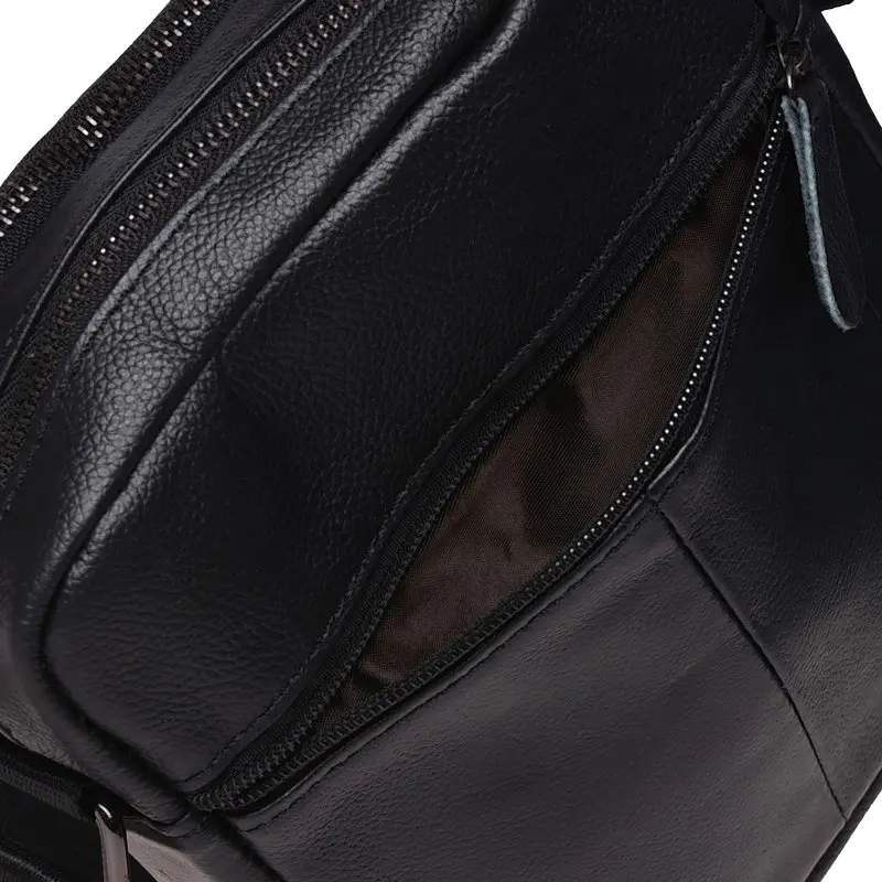 Чоловіча шкіряна сумка Borsa Leather K11169a-black - фото 8