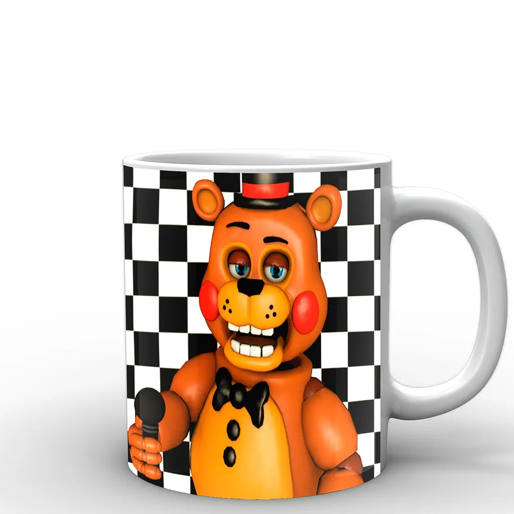 Кухоль GeekLand Five Nights At Freddys П'ять ночей з Фредді постер FN.02.058 330 мл білий - фото 2