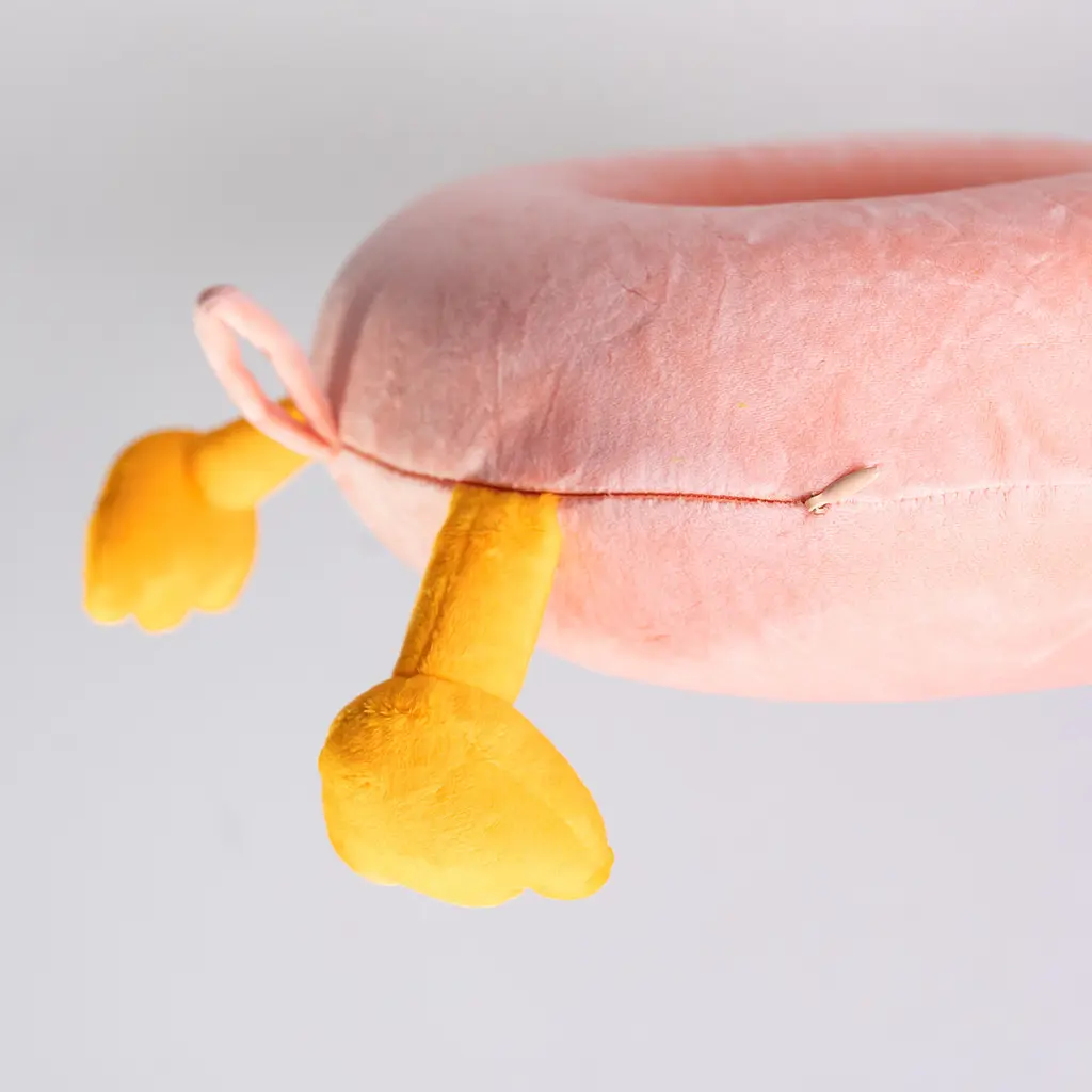 Подушка для шиї Yiwu Duck HP-56-4P U-подібна ортопедична Memory Foam рожева - фото 4