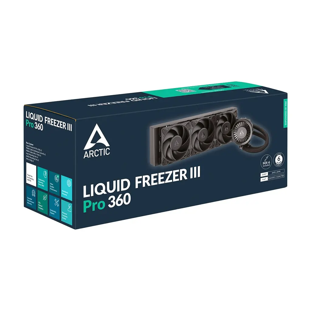Система рідинного охолодження Arctic Liquid Freezer III Pro 360 (Black) (ACFRE00180A) - фото 7