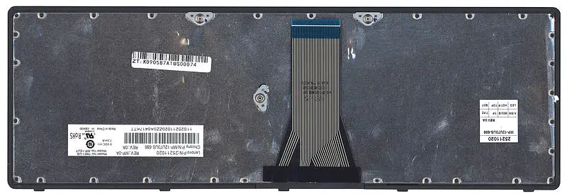 Клавіатура для ноутбука Lenovo IdeaPad (G505S, Z510), Чорна, (Чорна рамка) - фото 2