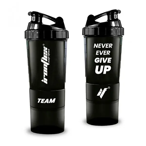 Шейкер Spider Bottle 500 мл + 2 контейнери, Never Ever Give Up IronFlex fit0022225 - фото 2