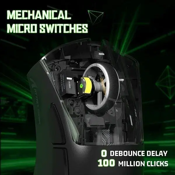 Миша Attack Shark V3 Wireless (AS-6972792472614-B) Black (G-000004413) - фото 4