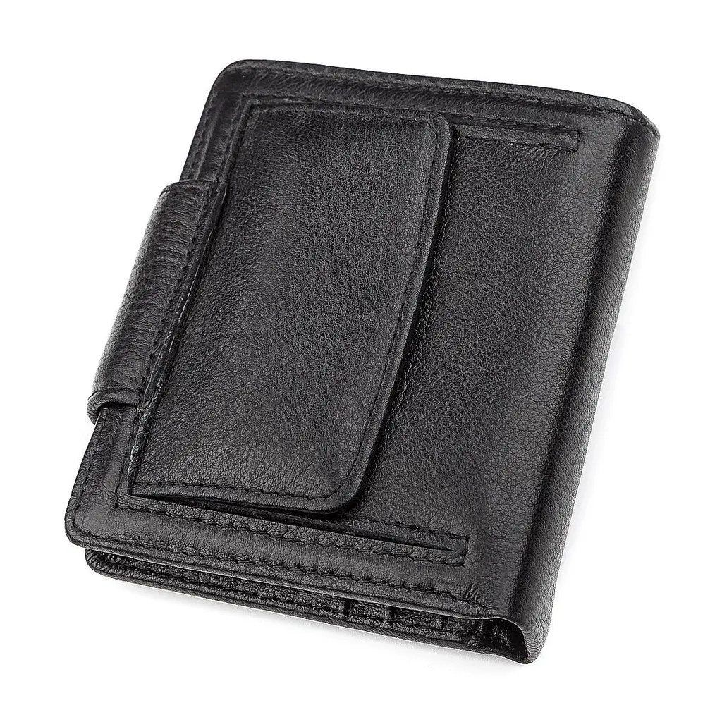 Гаманець жіночий ST Leather 18497 (ST415) чорний шкіряний - фото 5