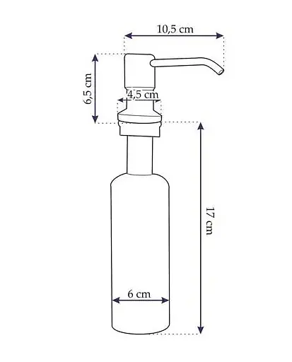 Дозатор миючого засобу Rea хром REA-K6933, Хром - фото 5