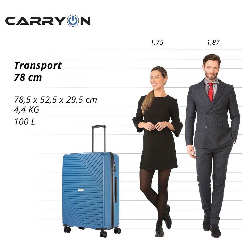 Валіза CarryOn Transport (L) Blue Jeans (502409) - фото 10