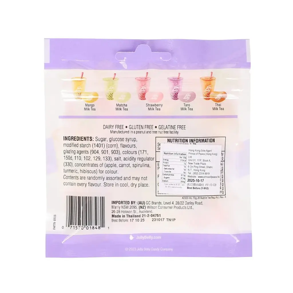 Жувальні цукерки Jelly Belly Bubble Tea 70г - фото 10