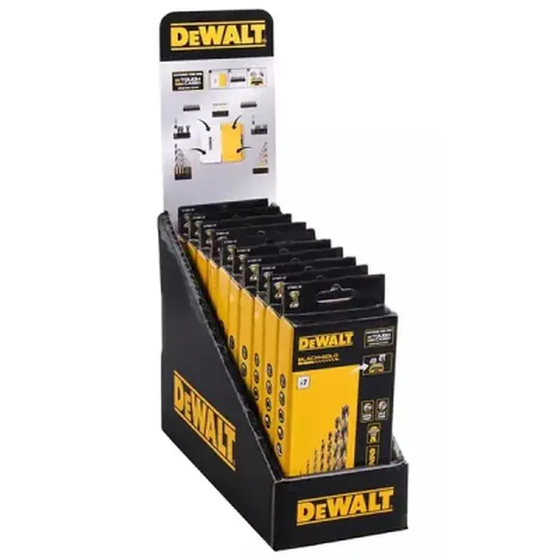 Набір свердл DeWALT в касеті для Tough Case, по металу Black & Gold, 1/4 дюйма, 8 шт (DT70831) - фото 3