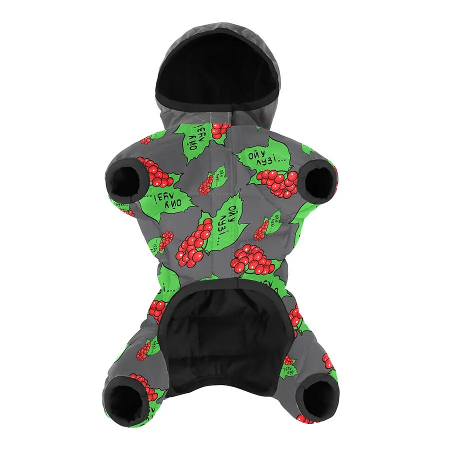 Комбінезон для собак WAUDOG Clothes з малюнком «Калина», XS30, В 40-43 см, С 27-30 см - фото 2
