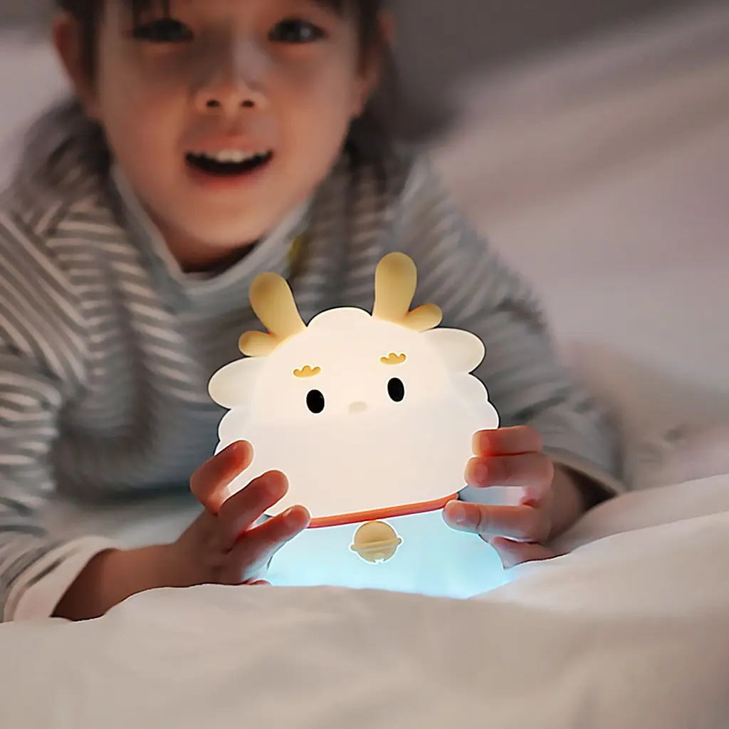 Нічний світильник Xiaomi Jinwu Can Be Rechargeable Longbao Patted The Night Light With Seven Colors (CLL0001) [173600] - фото 8