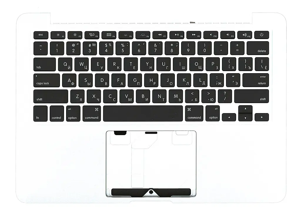 Клавіатура для ноутбука Apple MacBook Pro (A1425) Black, (Silver TopCase), RU (горизонтальний ентер) - фото 2
