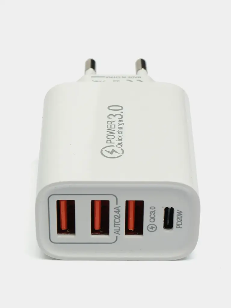 Сетевое зарядное устройство для Qumo Wall QC3.0 AR-108 Quick charge 3.0 5V/2А Зарядка - фото 2