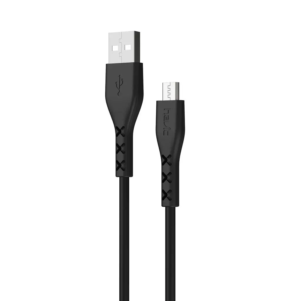 Кабель Havit HV-H67 USB - Micro-USB 1.8 м черный (HV-H67 1.8м) - фото 2