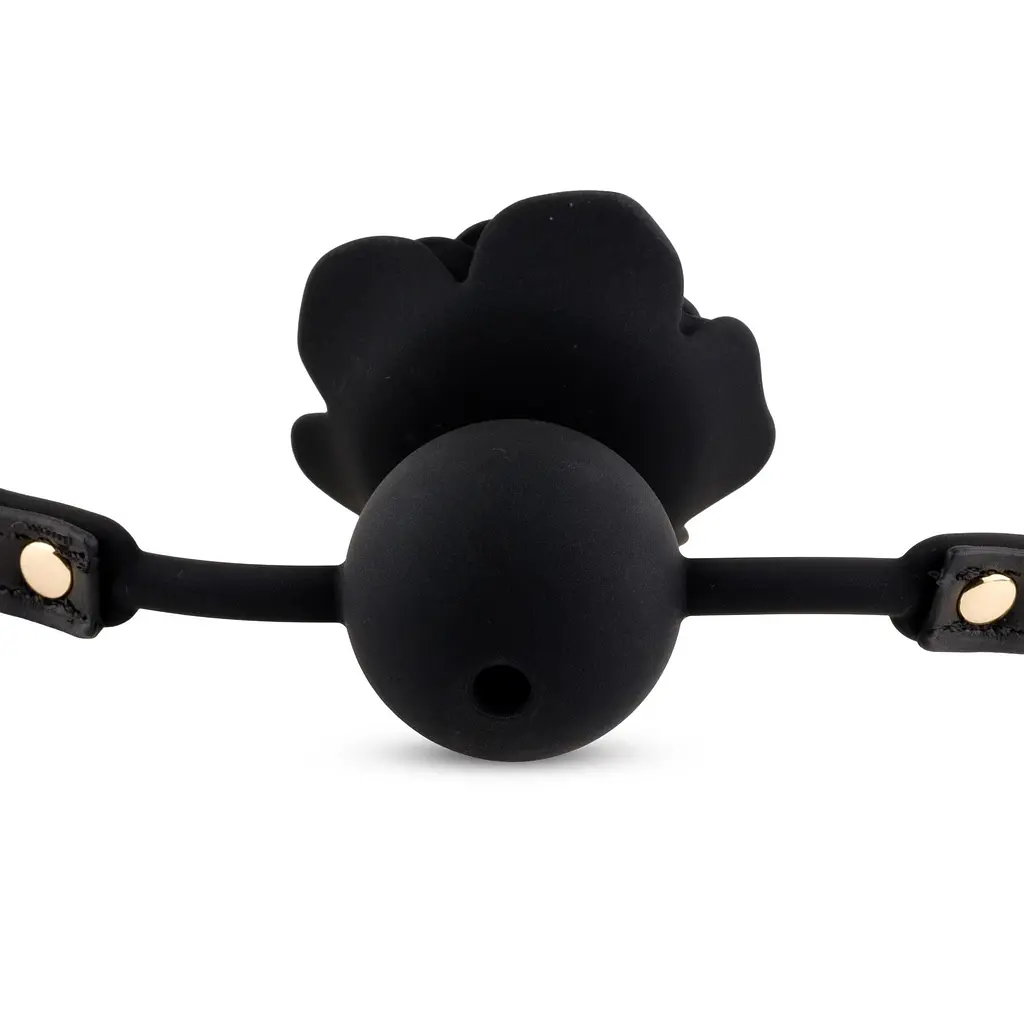 Кляп кулька B-Series Black Rose Ball Gag - фото 6