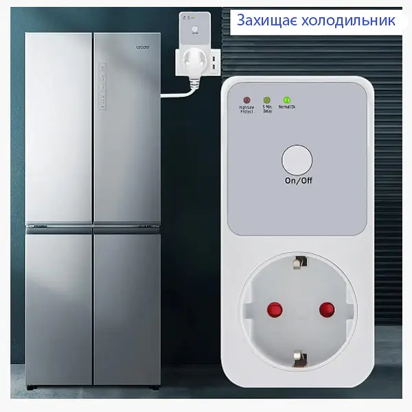 Реле напруги в розетку Voltage Protector 3,6 кВт (універсальне) - фото 3