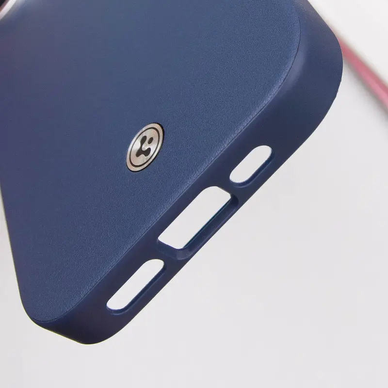 Чохол SGP PC+Leather with MagSafe для Apple iPhone 16 Plus (6.7) Blue - фото 6