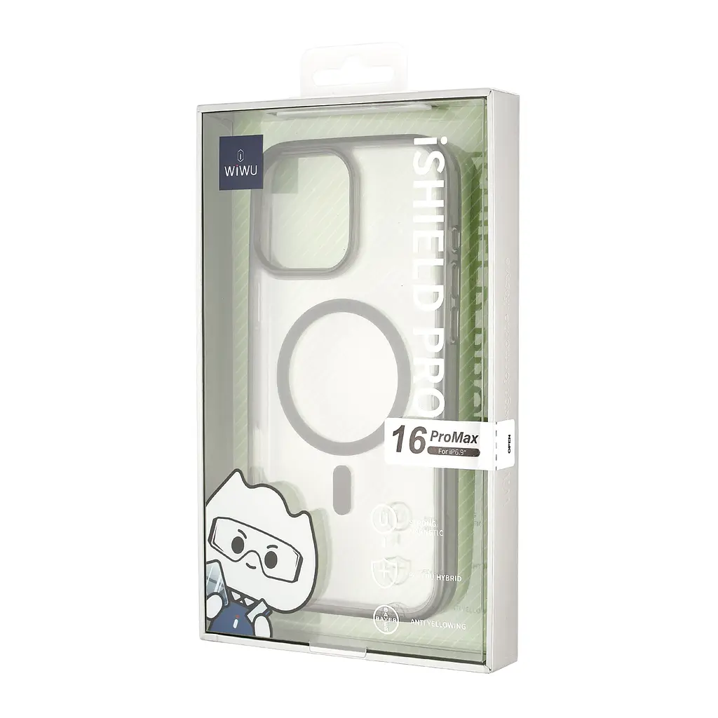 Чохол WIWU Magnetic Crystal with MagSafe iPhone 16 Pro Max Black - фото 2