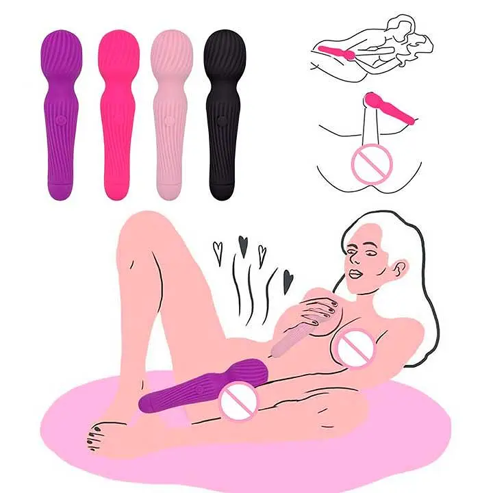 Вібратор 10 режимів вібрації ребристий кліторальний силікон USB зарядка фіолетовий - фото 3