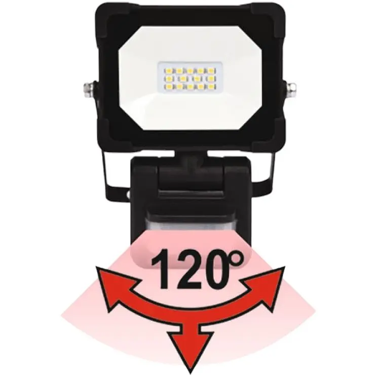 Прожектор Yato SMD LED датчик движения 50 Вт 230 В 4750 лм 75 диодов черный (YT-818291) - фото 6