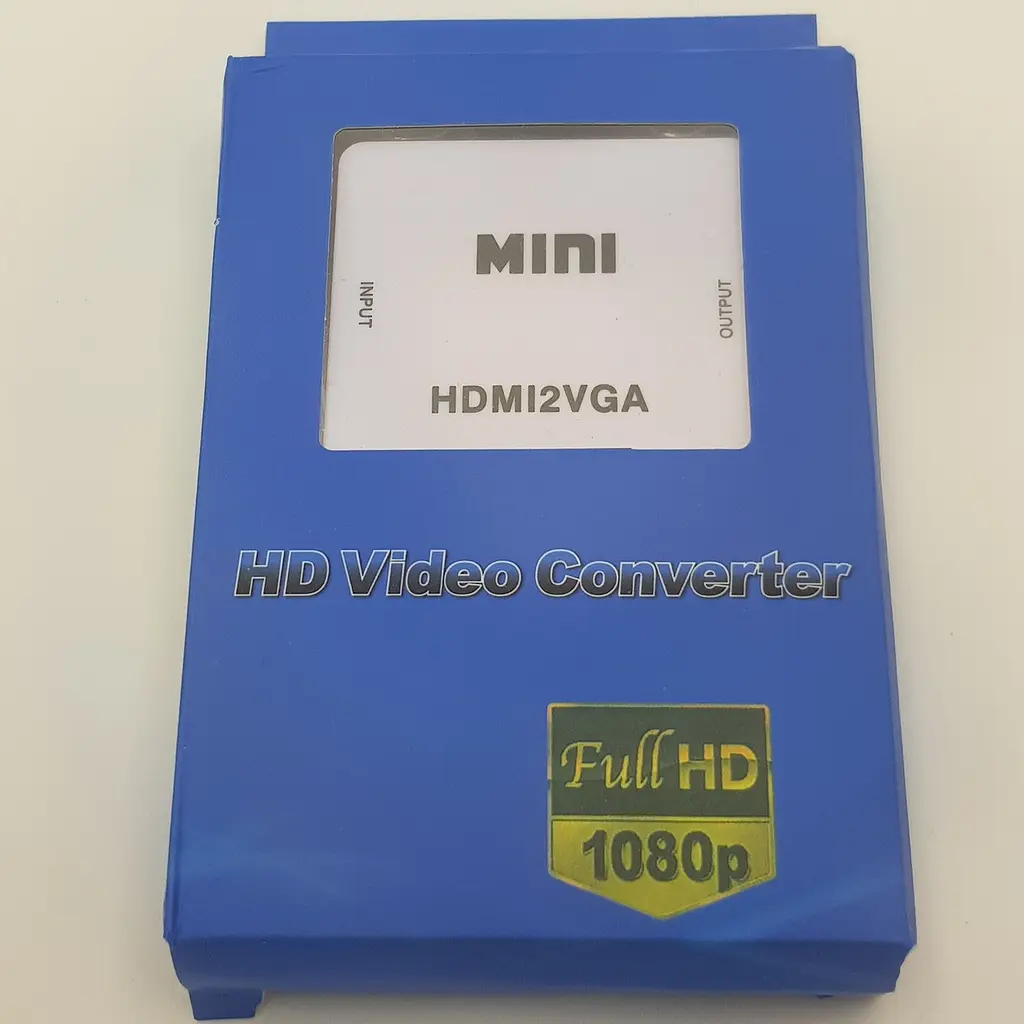 Конвертер адаптер з HDMI в VGA перехідник перетворювач із зовнішнім живленням для Т2 аналого-цифрове перетворення 1080P відео та аудіо UKC білий - фото 8