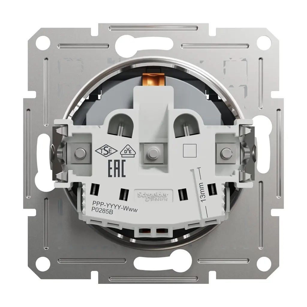 Розетка Schneider Electric ASFORA з кришкою, сталь (EPH3100162) - фото 8