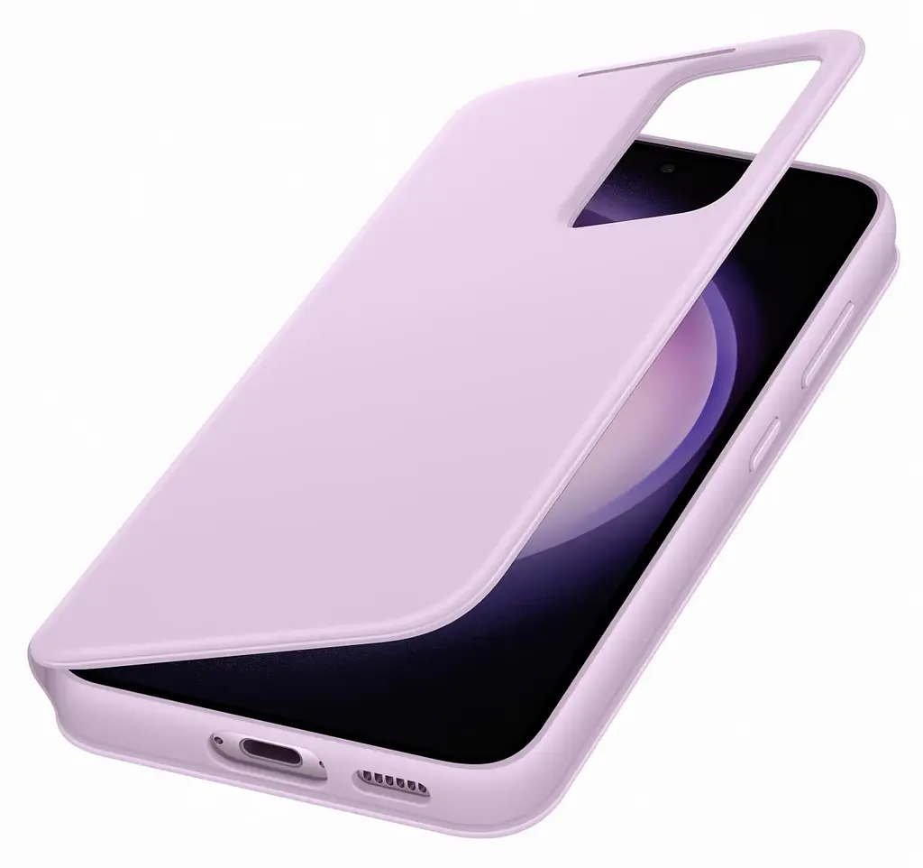 Оригінальний чохол-книжка для Samsung Galaxy S23 (6.1") S-View Clear View Cover Smart EF-ZS911CVEGRU Lilac - фото 2
