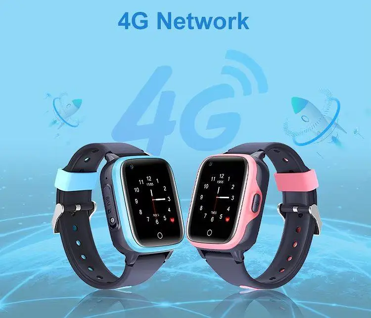 Дитячий розумний смарт годинник Lemfo K07 для дітей з 4G LTE, SIM картою, відеодзвінками, GPS / Wi-Fi / LBS, прослуховуванням, геозоною та кнопкою SOS Синій - фото 3