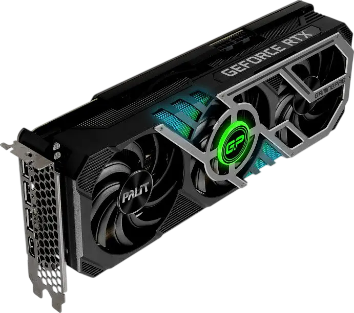 Видеокарта GeForce RTX 3080 10GB Palit GamingPro OC (NED3080S19IA-132AA) Б/У - фото 2