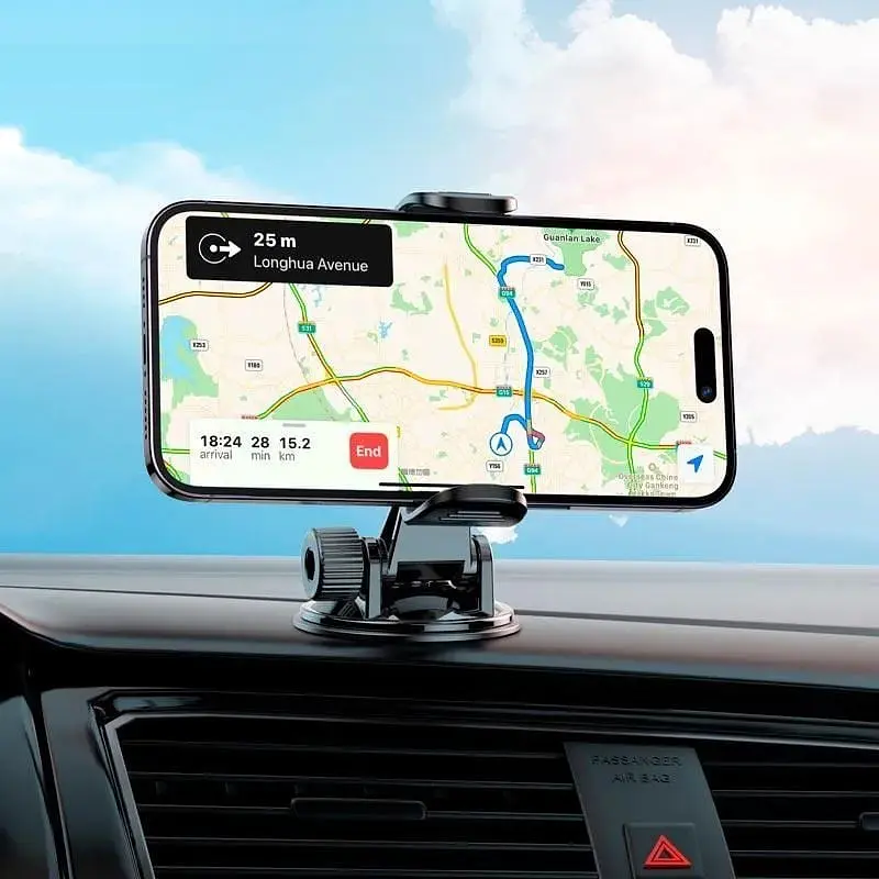 Автодержатель Borofone BH89 Enlighten clip (Conse console) черный - фото 7