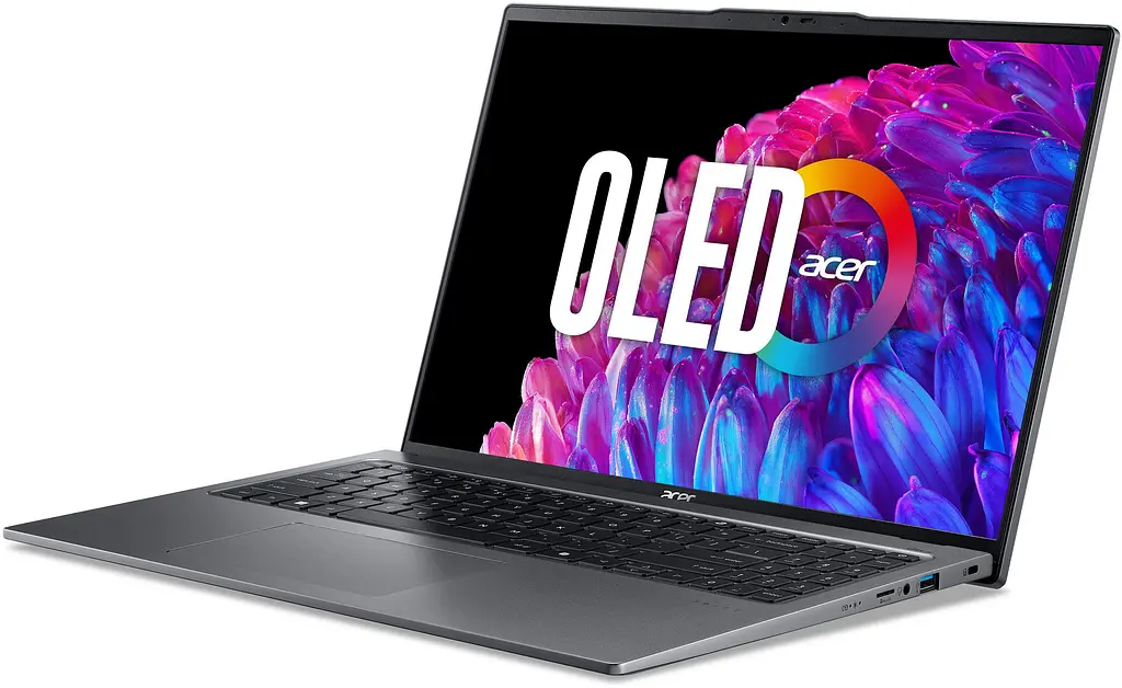 Ноутбук Acer Swift Go 16 SFG16-72 16' 3.2K OLED, Intel U5-125H, 16GB, F512GB, UMA, Lin, сірий (NX.KY9EU.001) - фото 3
