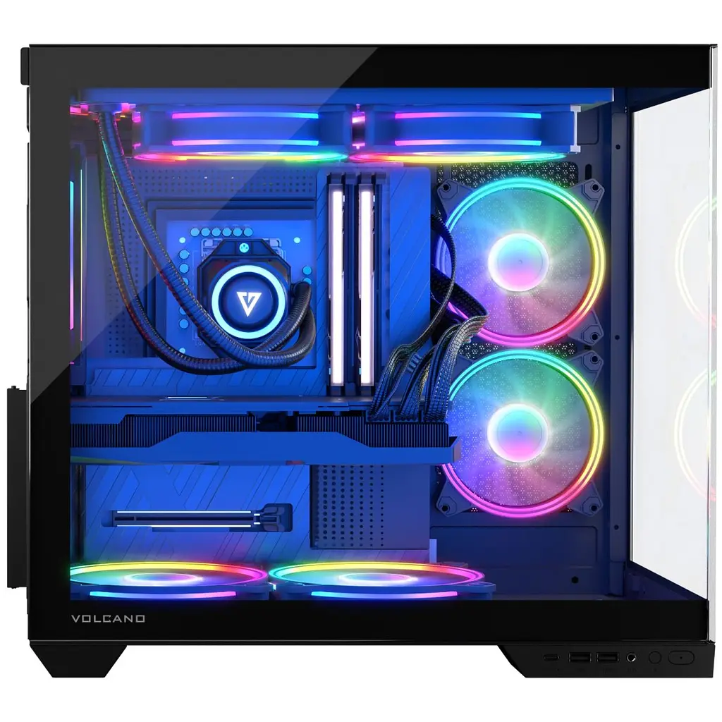 Корпус Modecom VOLCANO PANORAMA APEX ARGB 7F MIDI GREY без БЖ ATX (AT-PANORAMA-7F-ARGB-10-00) - фото 2