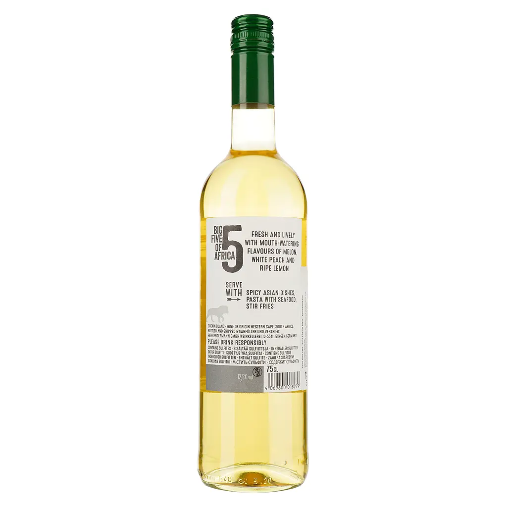 Вино Reh Kendermann Big 5 ofAfrica Chenin Blanc белое сухое 0.75 л  - фото 2