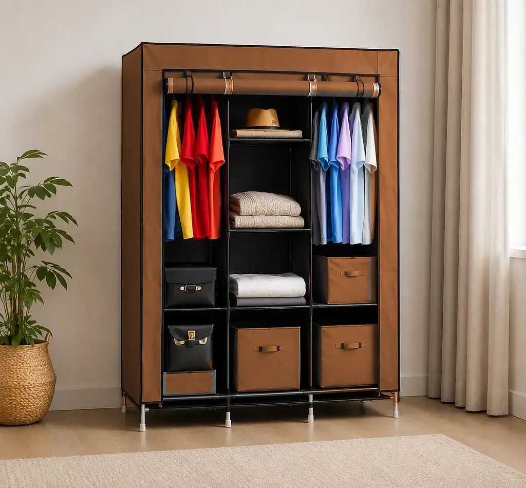 Тканинна шафа HCX Storage Wardrobe 88130 Коричневий