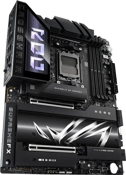 Материнcька плата Asus X870E ROG Crosshair Hero Socket AM5 (ROG CROSSHAIR X870E HERO) - фото 2