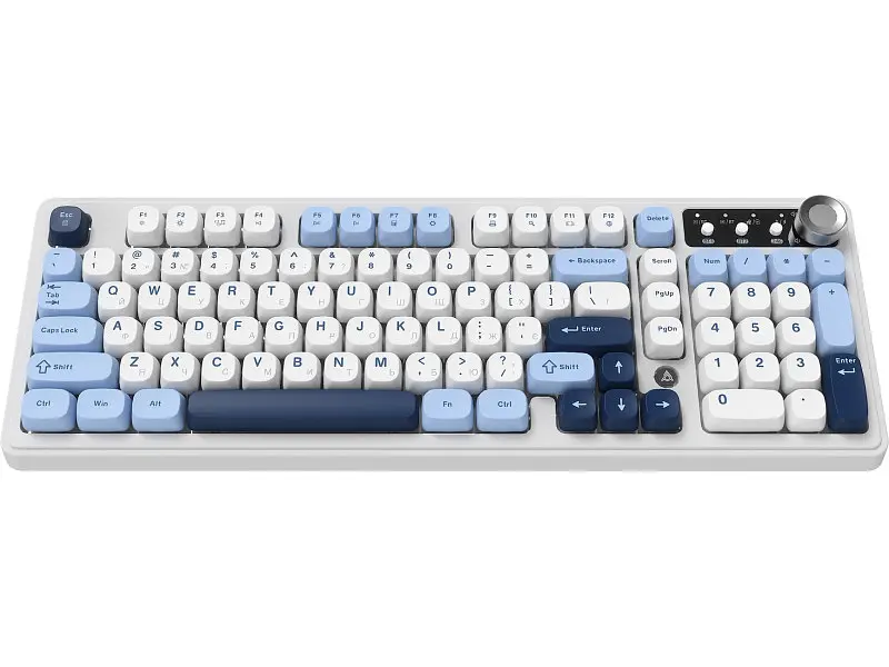 Клавіатура Ajazz AF98 Plus Glacier Blue (AF98-PLUS-GB) - фото 4