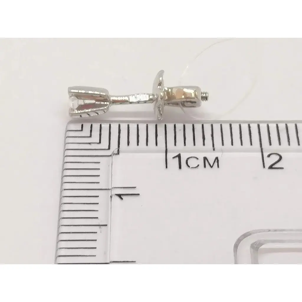 Золотые серьги-пуссеты Qvaliz с фианитами. 40200789Б - фото 5