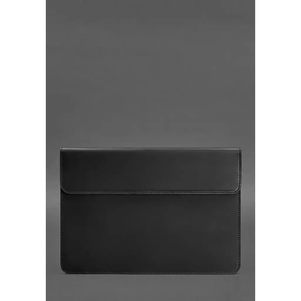 Шкіряний чохол-конверт BlankNote Crazy Horse на магнітах для MacBook 14 Чорний - фото 5