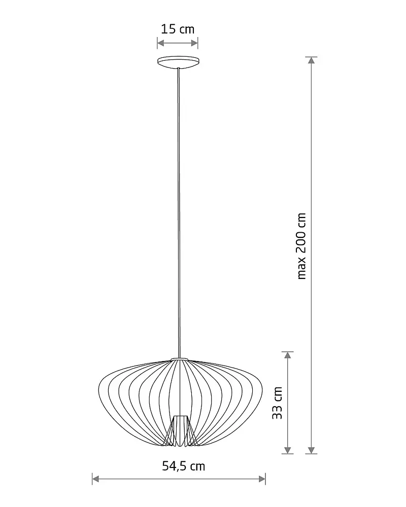 Подвесной светильник, люстра Nowodvorski 11244 Pumpkin M GU10 1x10W IP20 Светло-серый - фото 7