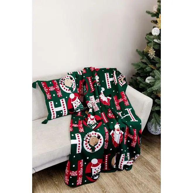 Наволочка Прованс Ho-Ho-Ho в'язана 45х45 см (37489) - фото 5