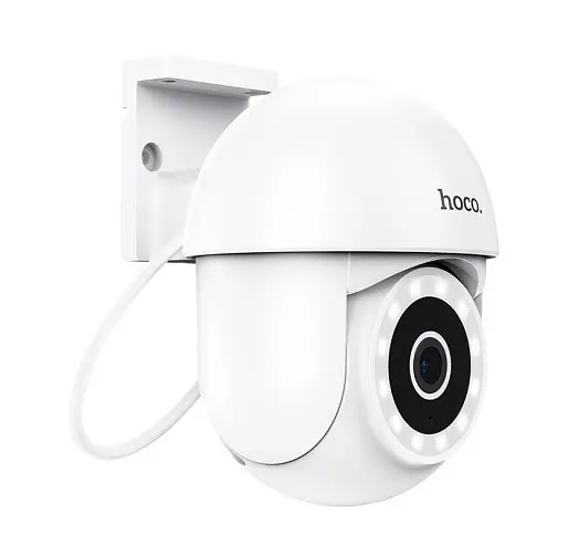 Внешняя камера видеонаблюдения Hoco D2 PTZ HD camera 3мп IP65 FHD (Белая) - фото 5